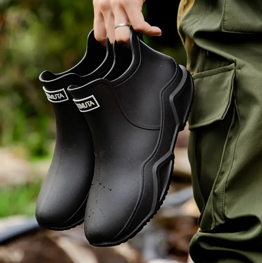 Trendy Outdoor  Non-slip Rain Boots, Waterproof