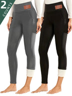 Women's 4-Pack High-Waisted Fleece-Lined