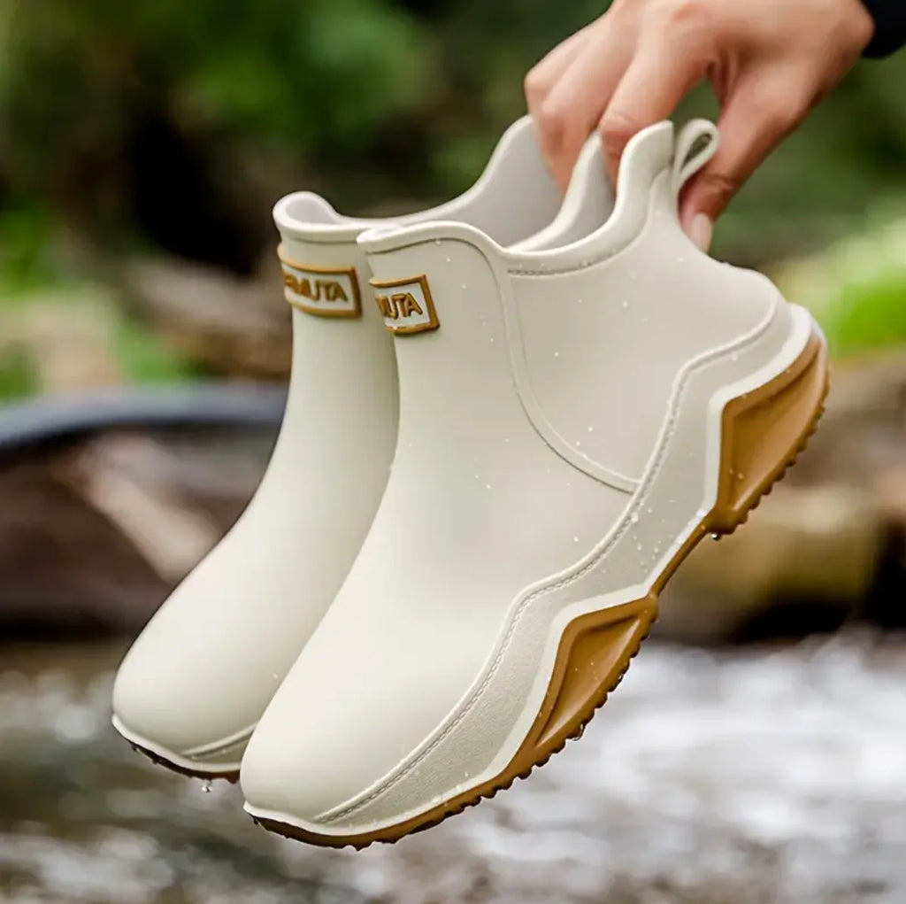 Trendy Outdoor  Non-slip Rain Boots, Waterproof