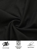 Cozy & Flexible! Women's Black Plus Size