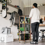 Fishing 10 Rods Rack 3 Tier Fishing Storage