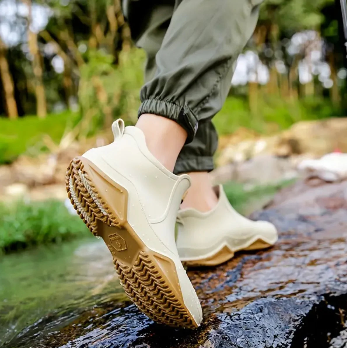 Trendy Outdoor  Non-slip Rain Boots, Waterproof
