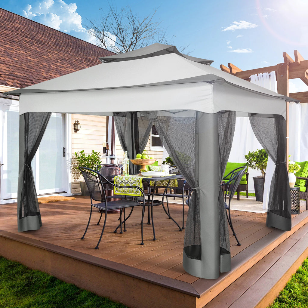 10x10ft Pop Up Canopy Gazebo Tent  Waterproof