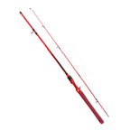 180cm Carbon Fiber Fly Fishing Rod - Red EVA Grip & Ceramic Guide Rings, Ultralight Durable Design for Freshwater/Marine Use