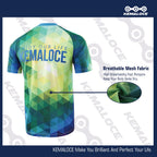 KEMALOCE Green Mtb Jersey Half Sleeves