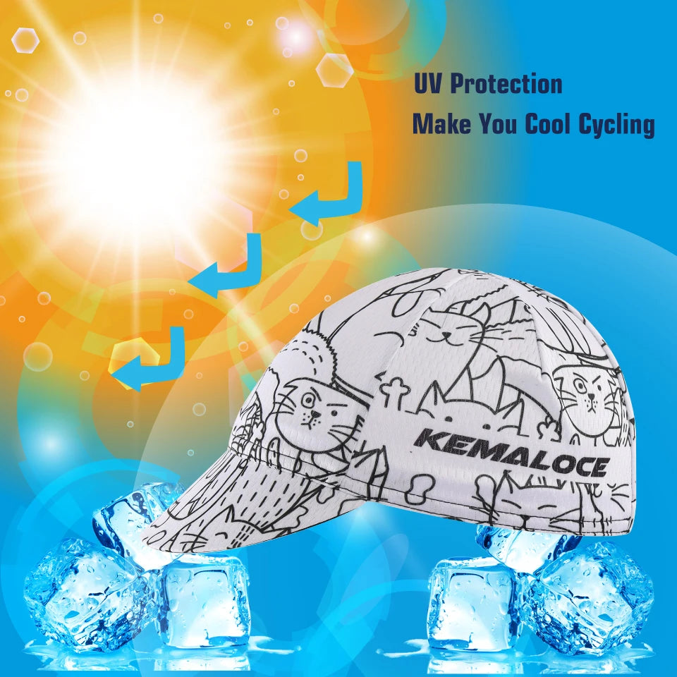 KEMALOCE Men Cycling Cap Anti-UV Summer