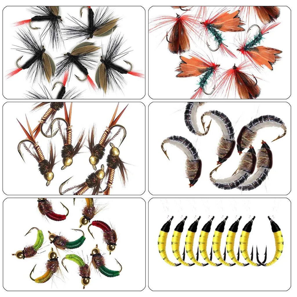 40-148Pieces/Box Trout Fly Fishing