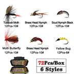 40-148Pieces/Box Trout Fly Fishing