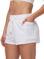 Women's High Waist Running Shorts Side Pocket