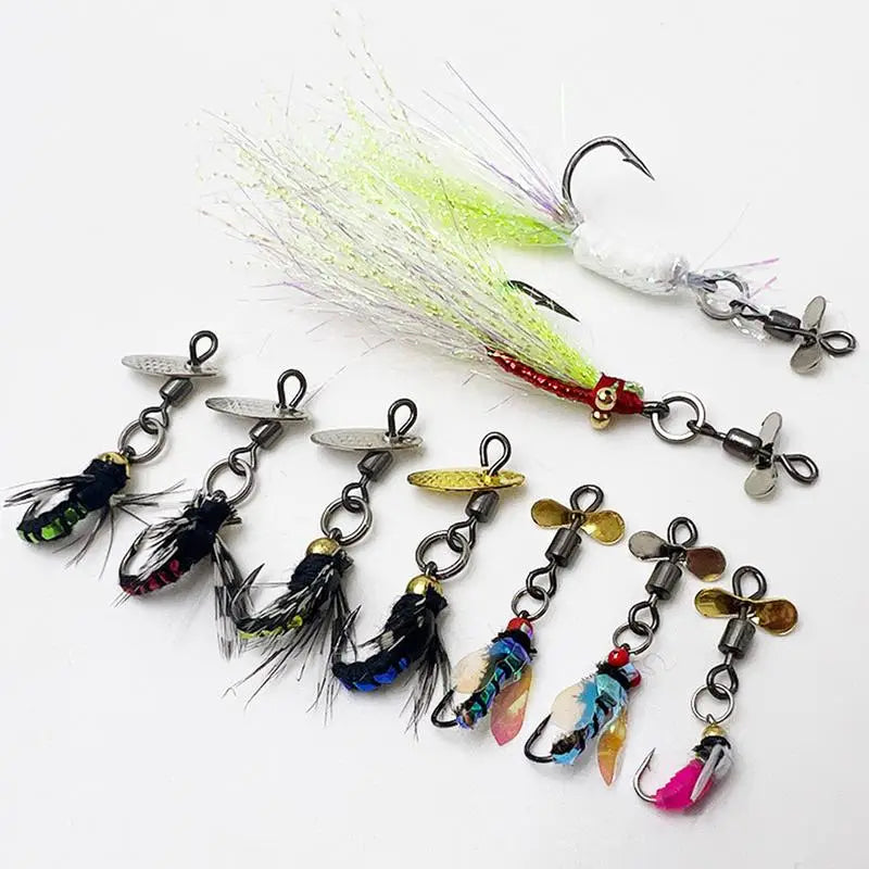 Simulated Fishing Fly Hook Set Lifelike
