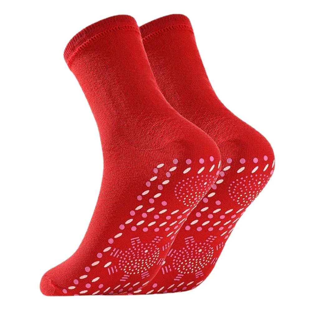 1pair Unisex Winter Warm Self-Heating Health Socks