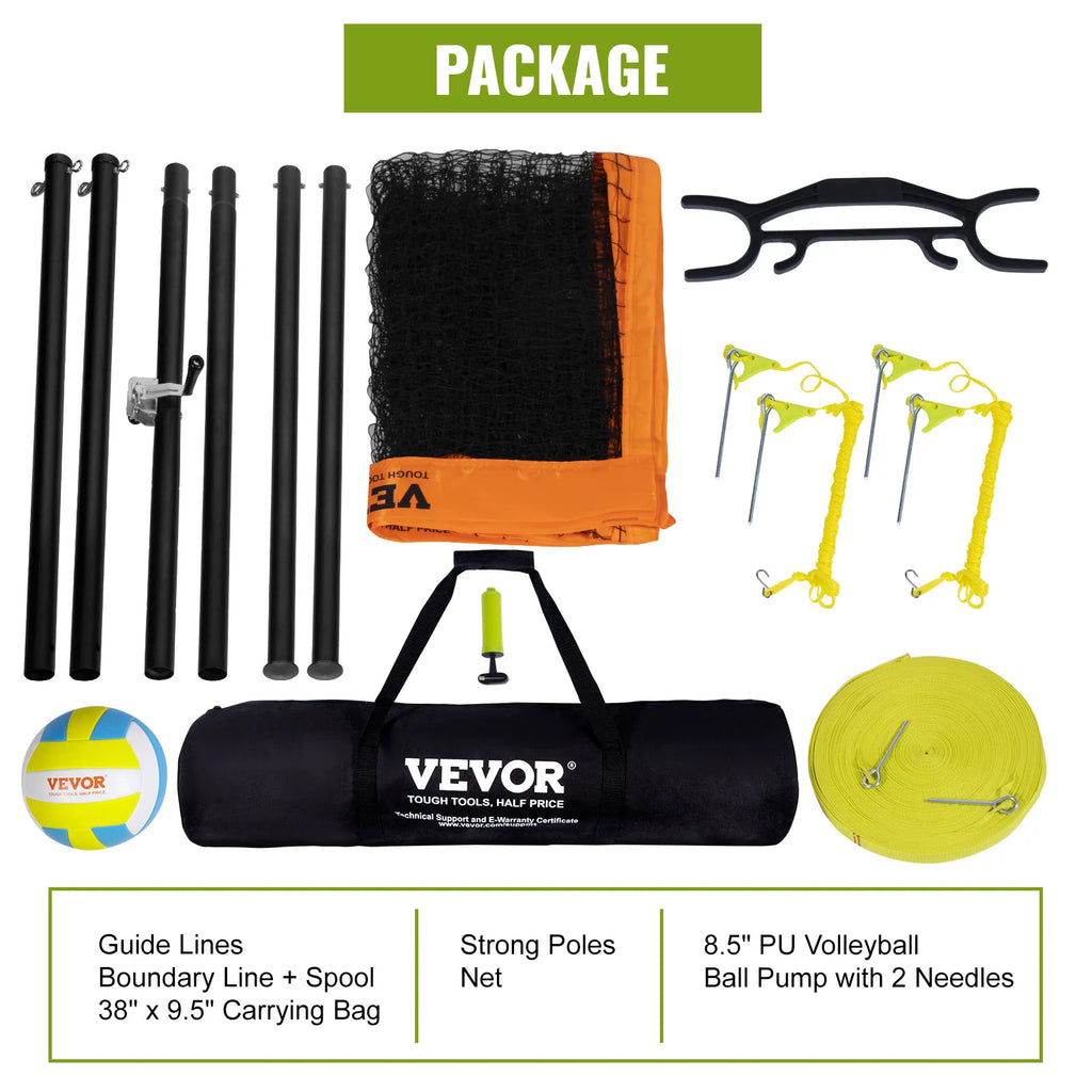 SucceBuy 1.25-1.75inch  Portable Volleyball Net System