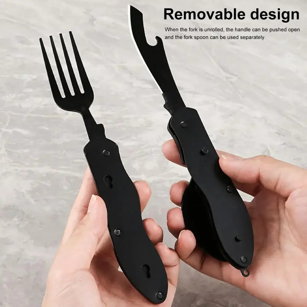 Three-in-One Multi-Tool Camping Folding Knife