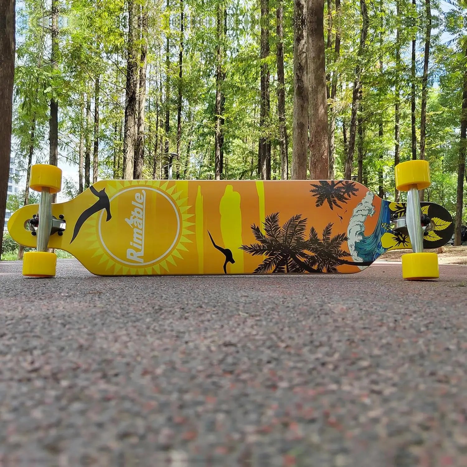 41-Inch Drop-Through Longboard for Smooth Cruising