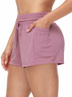 Women's High Waist Running Shorts Side Pocket