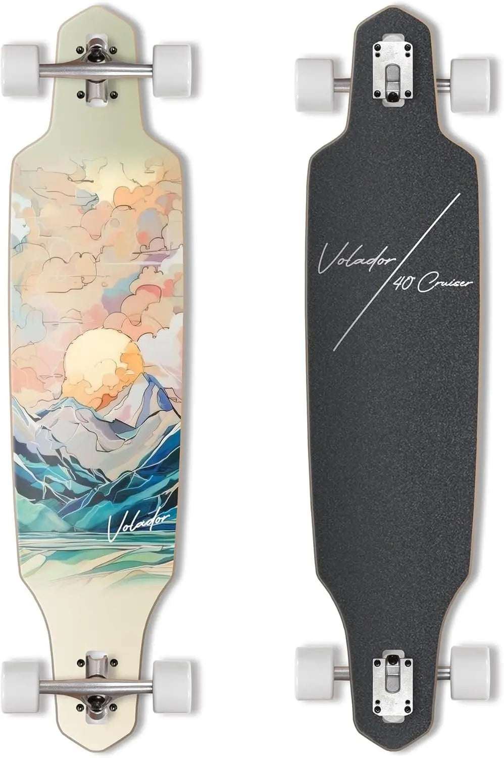 40-Inch Urban Freeride Longboard Cruiser