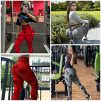 2pcs Women'S Seamless Tie-DyeHigh Waisted Hip