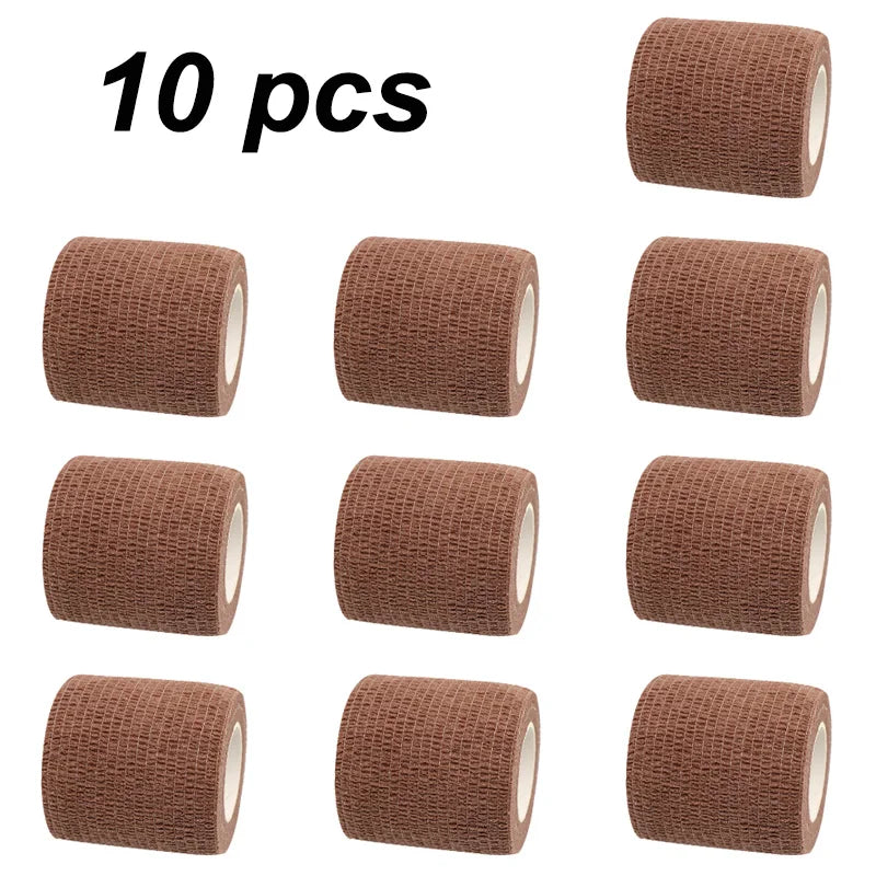 10 pcs Colorful Sports Self Adhesive Elastic Bandage Wrap Tape