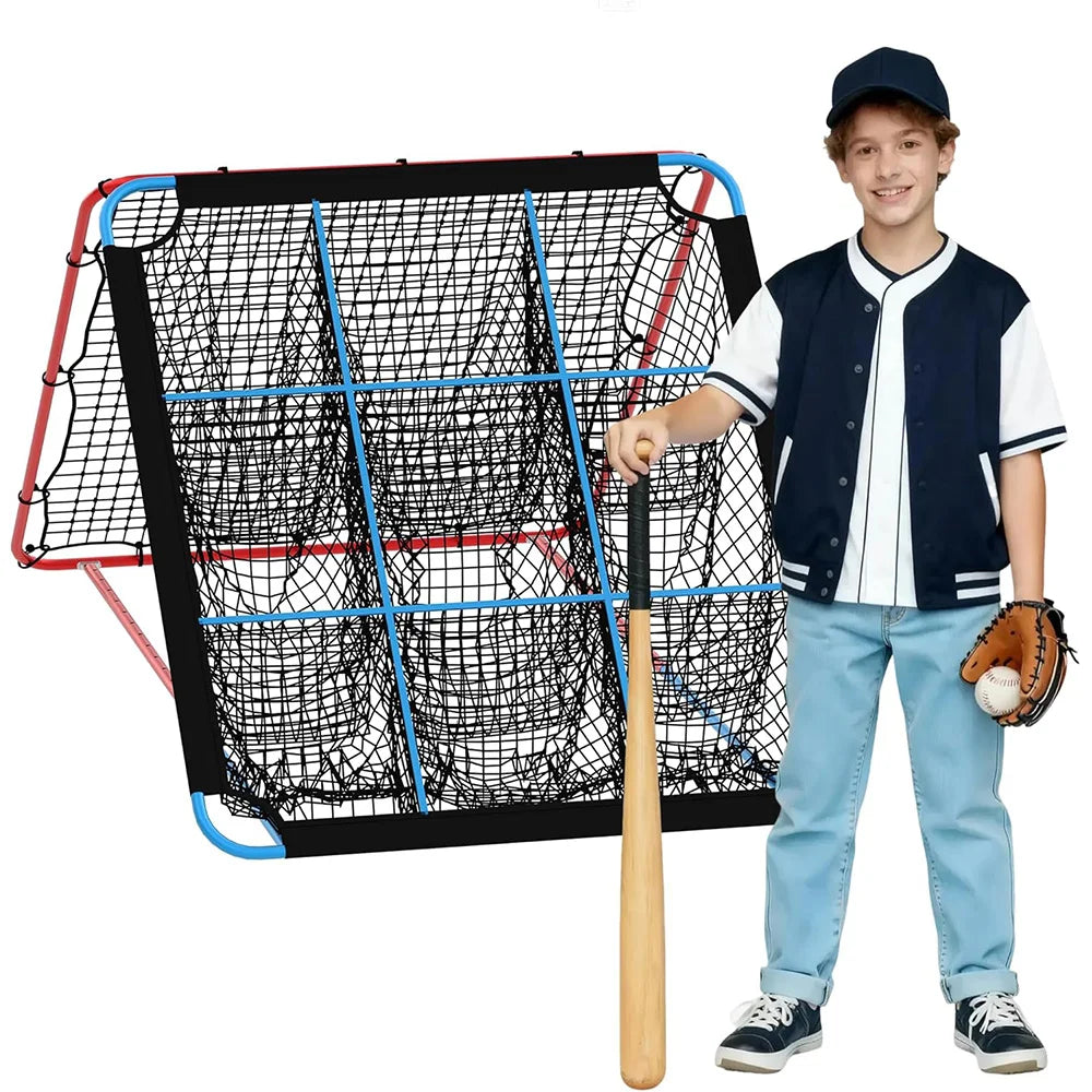 Baseball Softball Rebounder Net 9 Hole Strike Zone