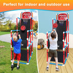 Adjustable Arcade Basketball Game Set with 4 Balls,