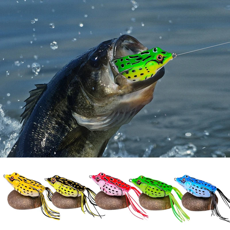 10pcs Frog Shape Lure Soft Tube Bait
