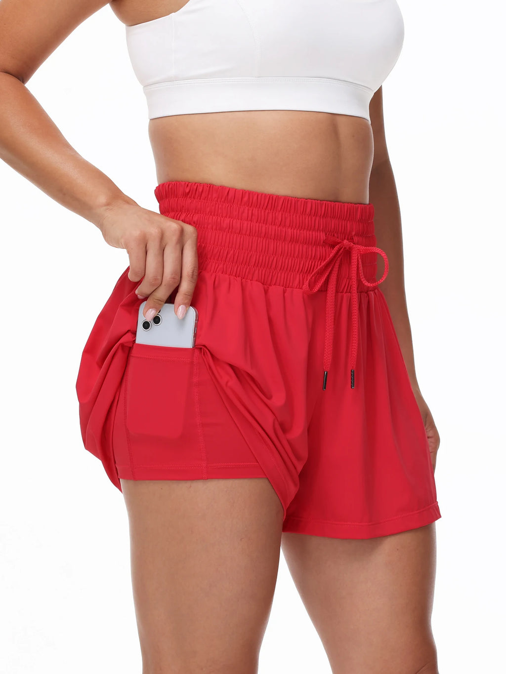 Women's 2-in-1 High Waist Running Shorts