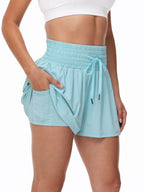 Women's 2-in-1 High Waist Running Shorts