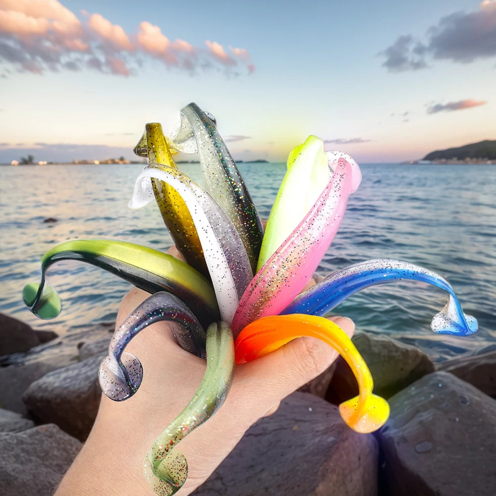 50/20/10Pcs Fishing Lure 9cm  Tail Worm