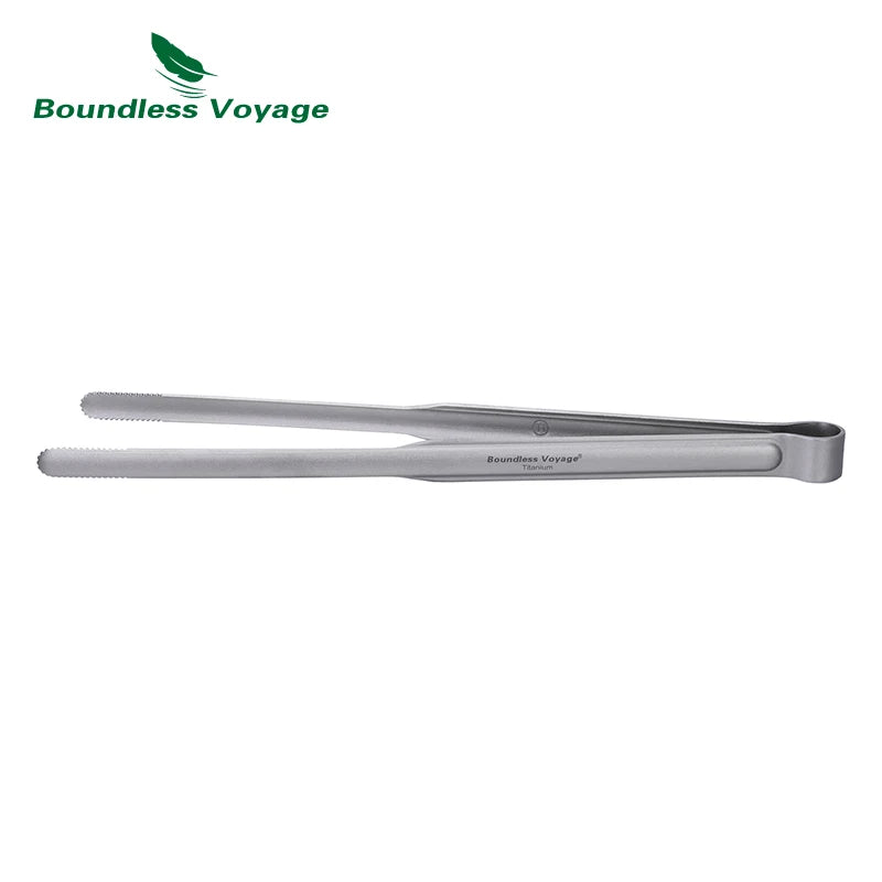 Boundless Voyage Titanium BBQ Tongs Ultralight Food