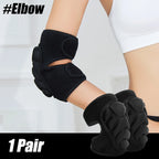 1Pair Knee Elbow Pad Brace Support for Cycling Skiing Snowboard Roller Skating Skateboard Extreme Sports Protective Gear Kneepad