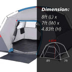 Camping Tent 4 Person to 6 Person Sunshade