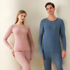 Wool Silk Thermal Underwear Set Double-sided