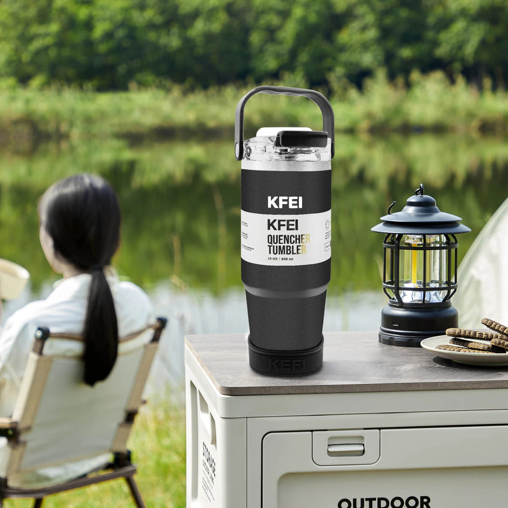 30oz Solid Color Double Wall Stainless Tumbler,