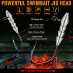 15PCS Hover Rig Jighead Swimbait Jig Heads