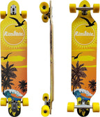 41-Inch Drop-Through Longboard for Smooth Cruising