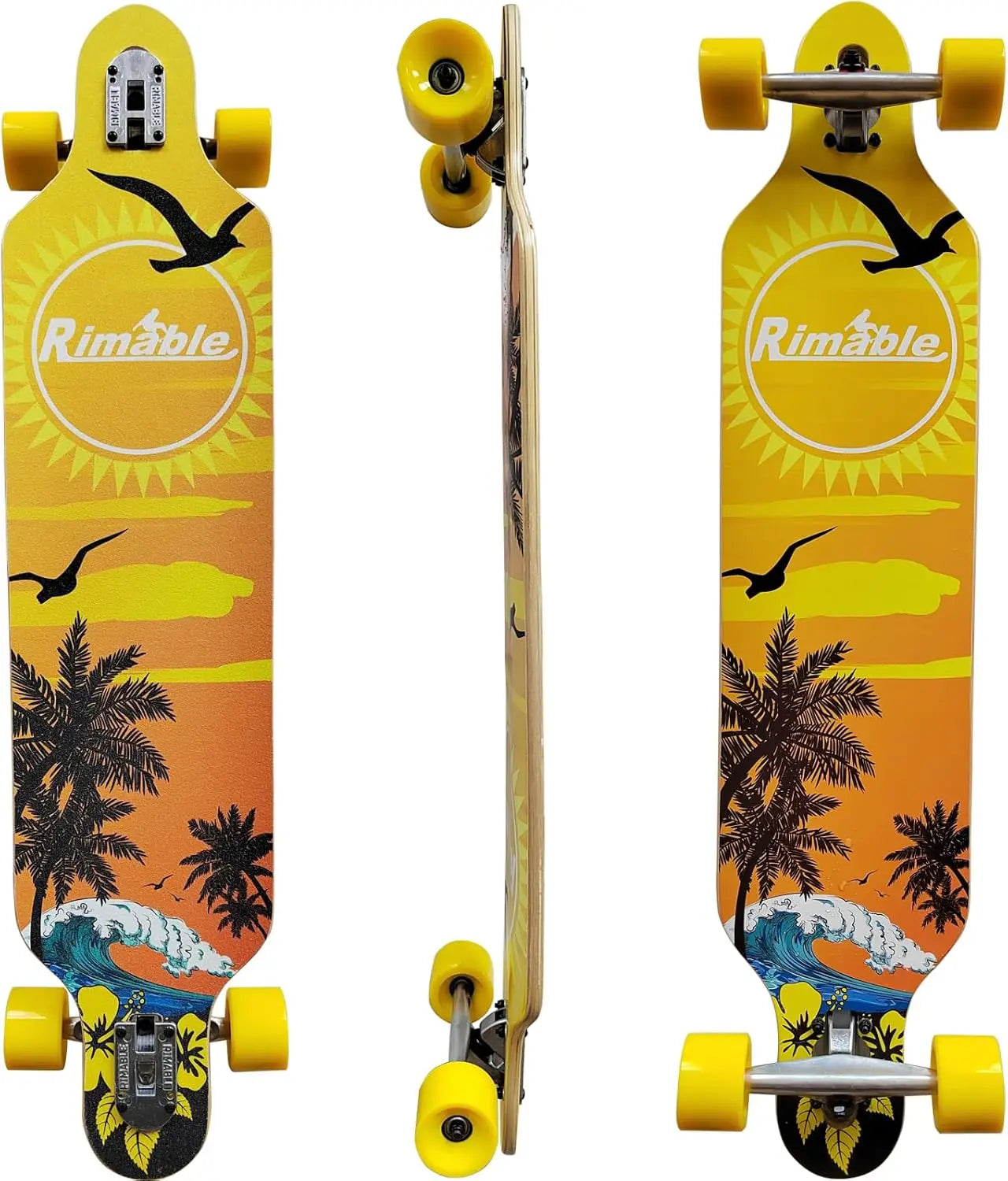 41-Inch Drop-Through Longboard for Smooth Cruising