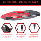 Inflatable Red Kayak Fishing Boat