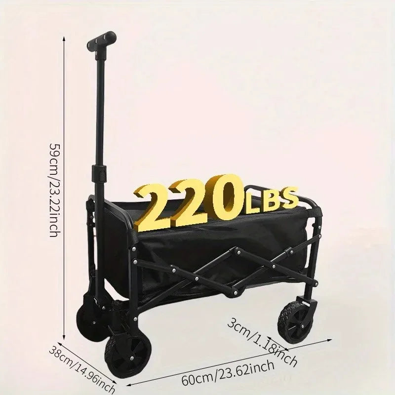 Collapsible Folding Beach Wagon Cart, Utility