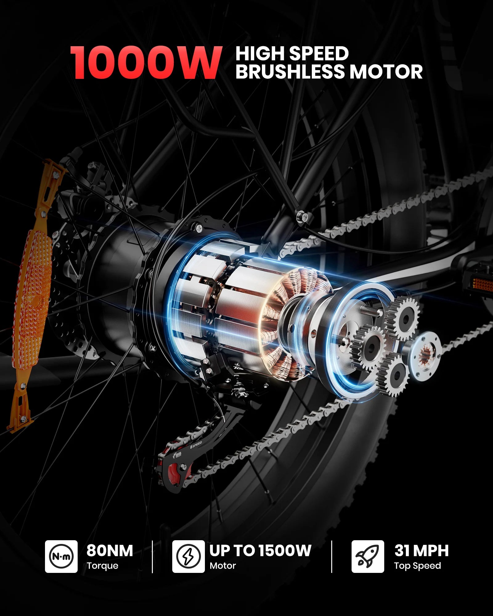 Electric Bike for Adults 1000W 48V 15AH E