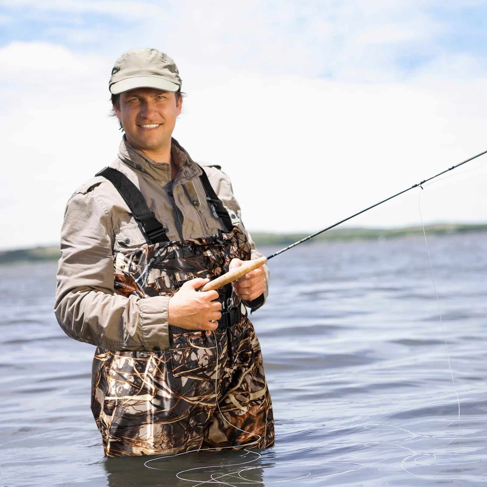 Waders Men with Boots for Fishing Waterproof