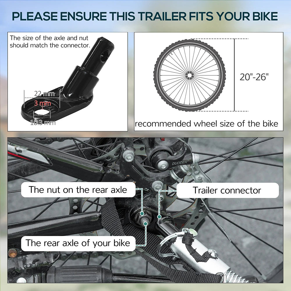 Bike Cargo Trailer For Hefty Loads, Foldable