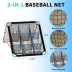 Baseball Softball Rebounder Net 9 Hole Strike Zone