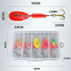 5pcs Metal Spoon Spinner Fishing Lure