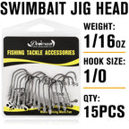 15PCS Hover Rig Jighead Swimbait Jig Heads