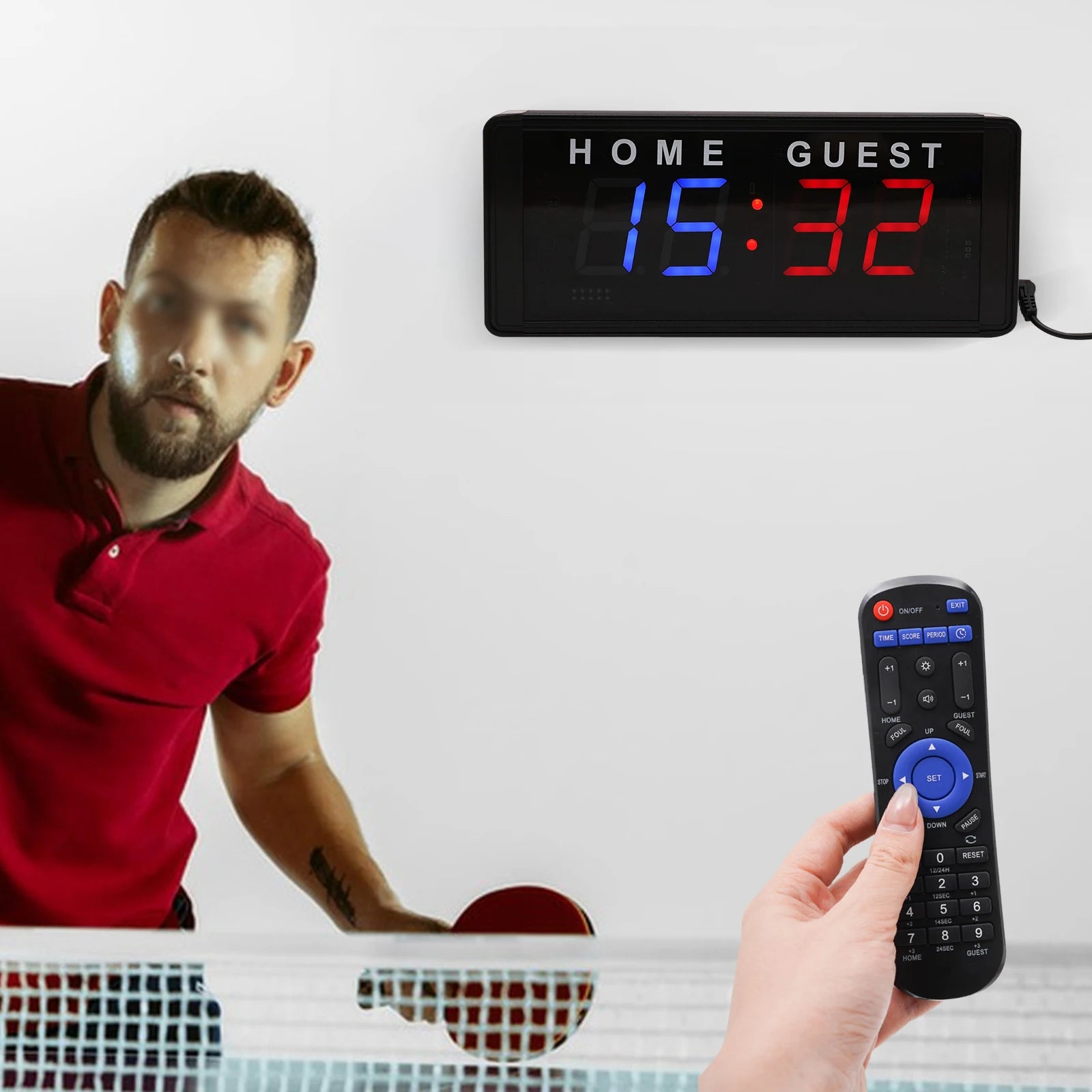 4-Digit LED Electronic Score Keeper Scoreboard