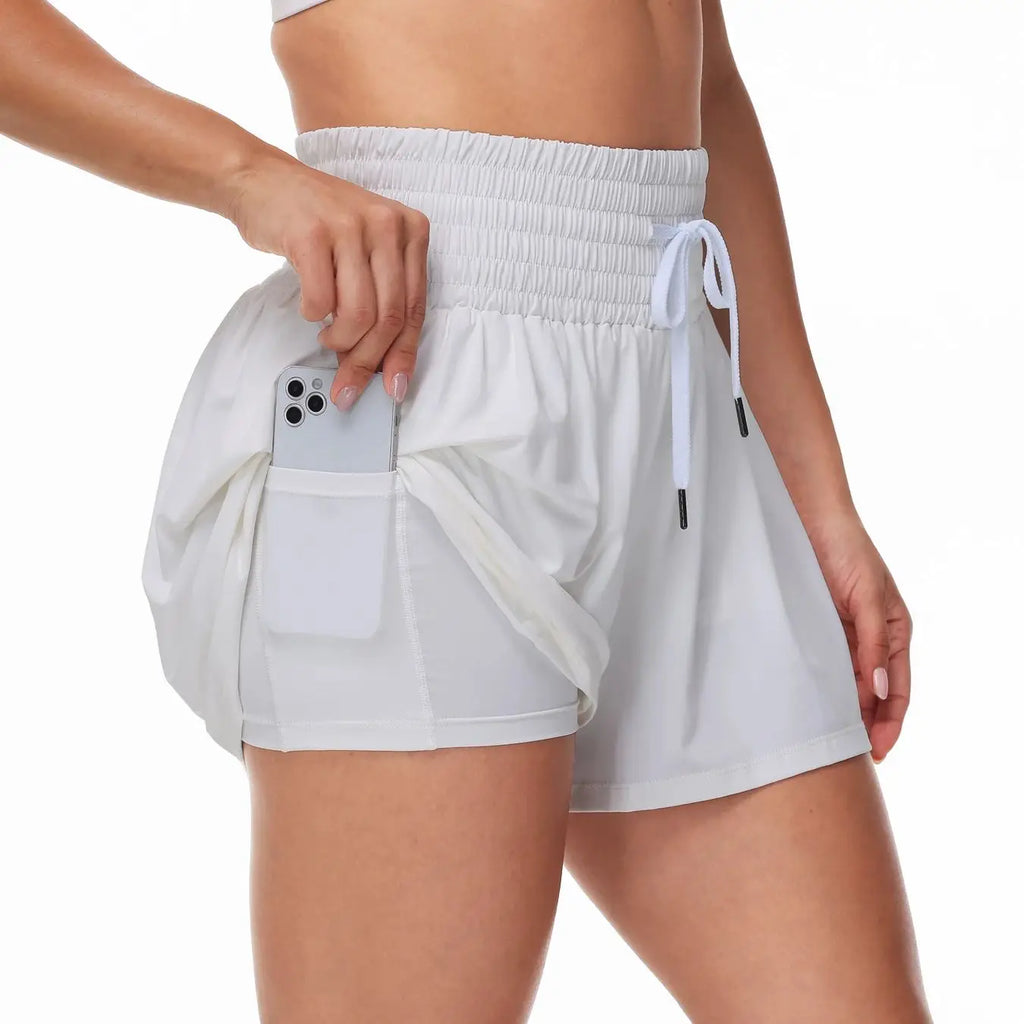 Women's 2-in-1 High Waist Running Shorts