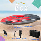 Inflatable Red Kayak Fishing Boat