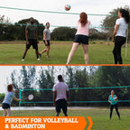 20' Outdoor Volleyball and Badminton Set