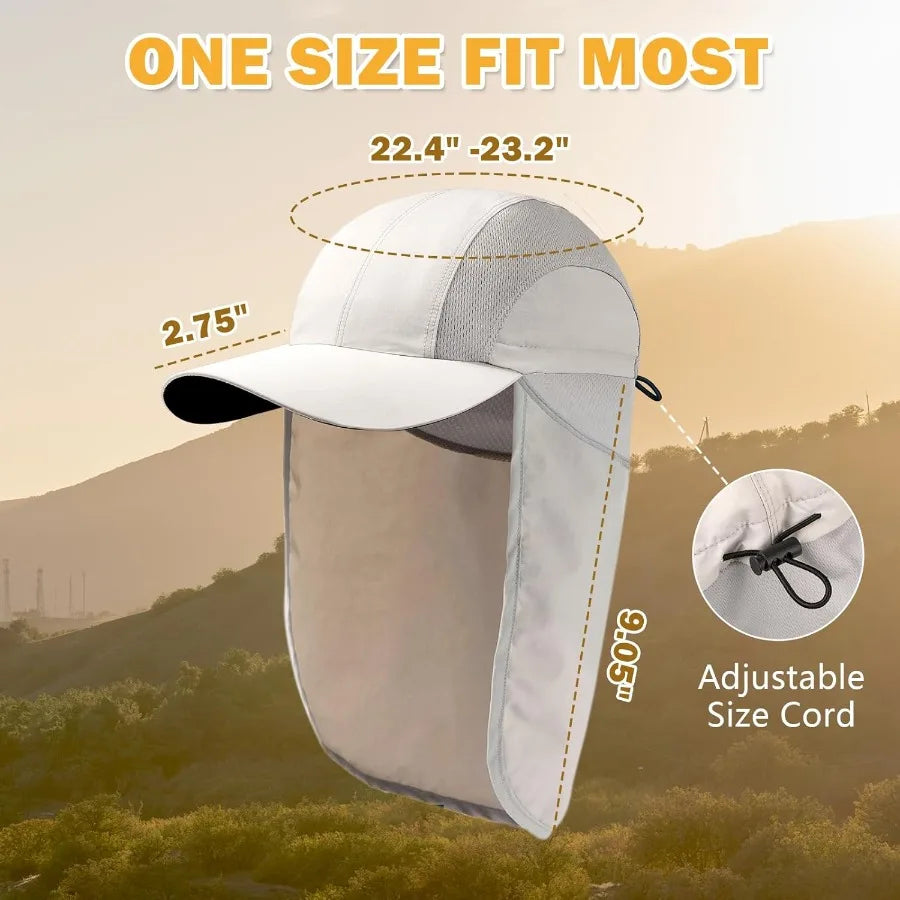 Breathable Mesh UPF 50+ Sun Protection Fishing Hat