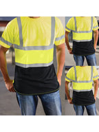 Men s Reflective Safety Short Sleeve Hi Vis